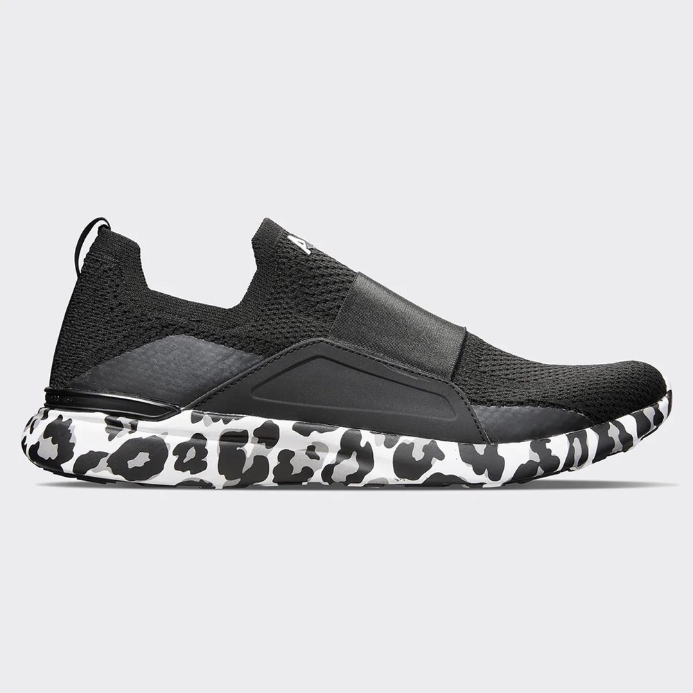 APL Slip On Black/White/Leopard Shoes